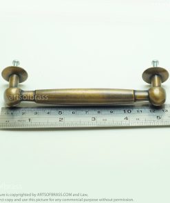 5.31" 2 pcs Vintage Ball Tip Handle Brass Closet Cabinet Door Drawer Pull 16 e DSC1668 resize