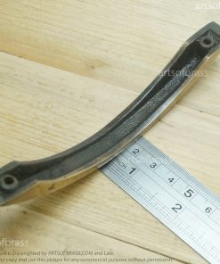 5.43" 2 pcs Vintage Retro Straight Line Cabinet Dresser Brass Pull Handles 16 e DSC1714 resize