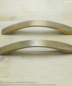 5.43" 2 pcs Vintage Retro Straight Line Cabinet Dresser Brass Pull Handles 14 e DSC1718 resize
