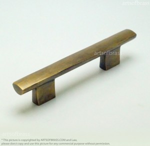 5.70" 2 pcs Vintage Retro Drawer Pulls Brass Bar Handle Closet Drawer Pull