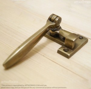 Vintage Solid Brass Door LATCH LOCK Handle Safe Fast Gate Door Lock 18 door latch lock