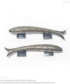 retro fish cabinet knob nautical decor hardware