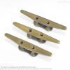 5.51" Solid Brass Boat Cleat Hook – Nautical Heavy Duty Hook Decor 1 solid brass boat cleat wall hook set of 3 nautical decor
