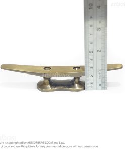 5.51" Solid Brass Boat Cleat Hook – Nautical Heavy Duty Hook Decor 24 retro boat cleat hook marine hardware brass