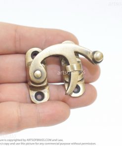 vintage brass trunk lock decorative box latch