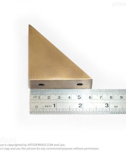 2.36" Solid Brass Corner Protector Bracket – Decorative Table Guard for Trunks & Benches 20 solid brass table guard bracket right angle design