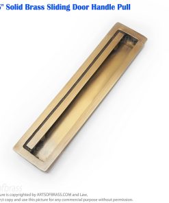 Elegant 7.75" Solid Brass Sliding Door Handle Pull – Vintage Barn Door Hardware 20 vintage solid brass sliding door handle for wooden doors