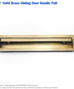 Elegant 7.75" Solid Brass Sliding Door Handle Pull – Vintage Barn Door Hardware 18 antique brass sliding door pull handle heavy duty hardware