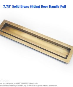 Elegant 7.75" Solid Brass Sliding Door Handle Pull – Vintage Barn Door Hardware 19 solid brass sliding door handle pull for barn door