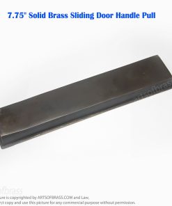 Elegant 7.75" Solid Brass Sliding Door Handle Pull – Vintage Barn Door Hardware 21 heavy solid brass barn door pull handle antique finish