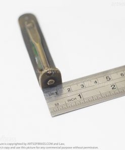 vintage solid brass flush latch hardware for rustic interiors
