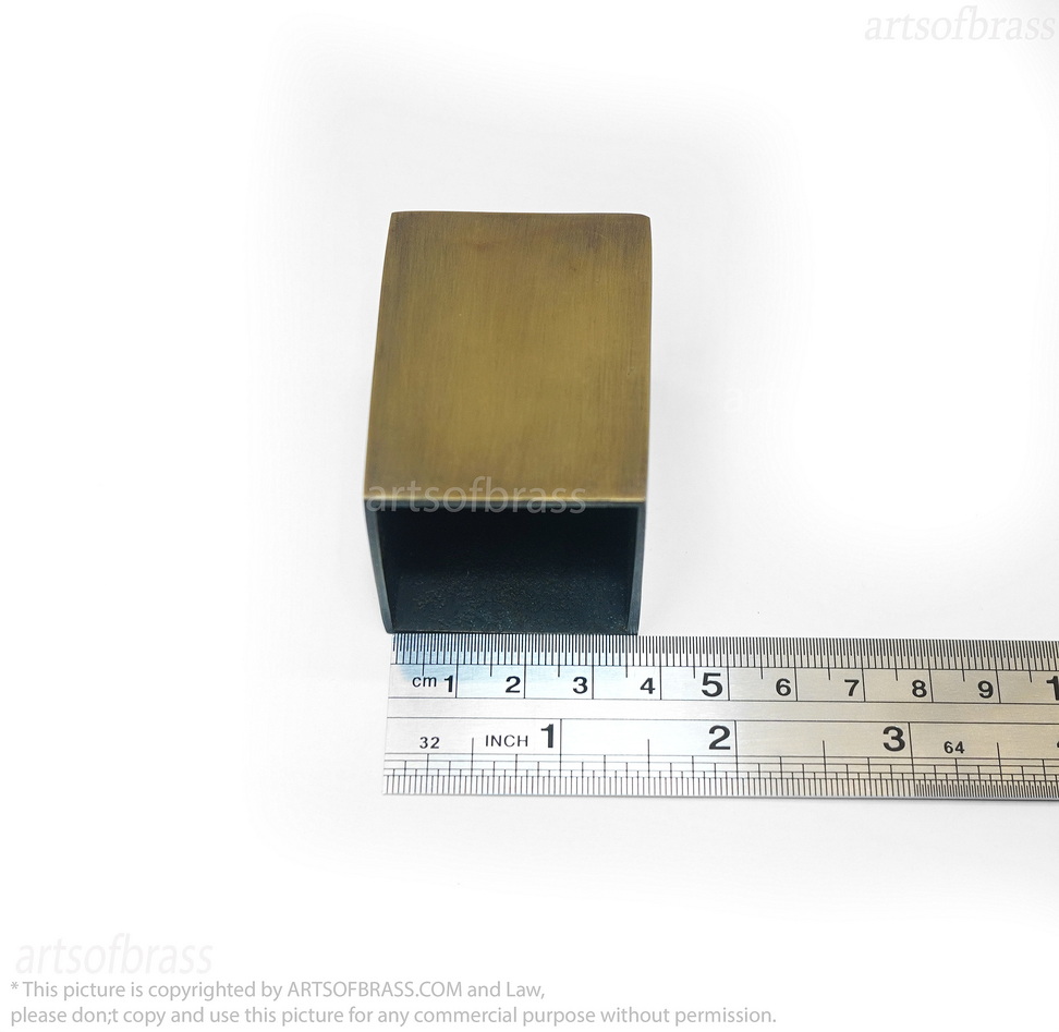 Solid Brass Square Leg Tips for Furniture – Set of 4 10 Brass square leg caps for cabinet restoration