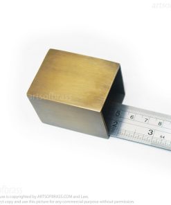 Solid Brass Square Leg Tips for Furniture – Set of 4 22 Vintage style solid brass square furniture feet
