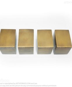 Solid Brass Square Leg Tips for Furniture – Set of 4 16 Decorative brass leg tips for kitchen island furniture